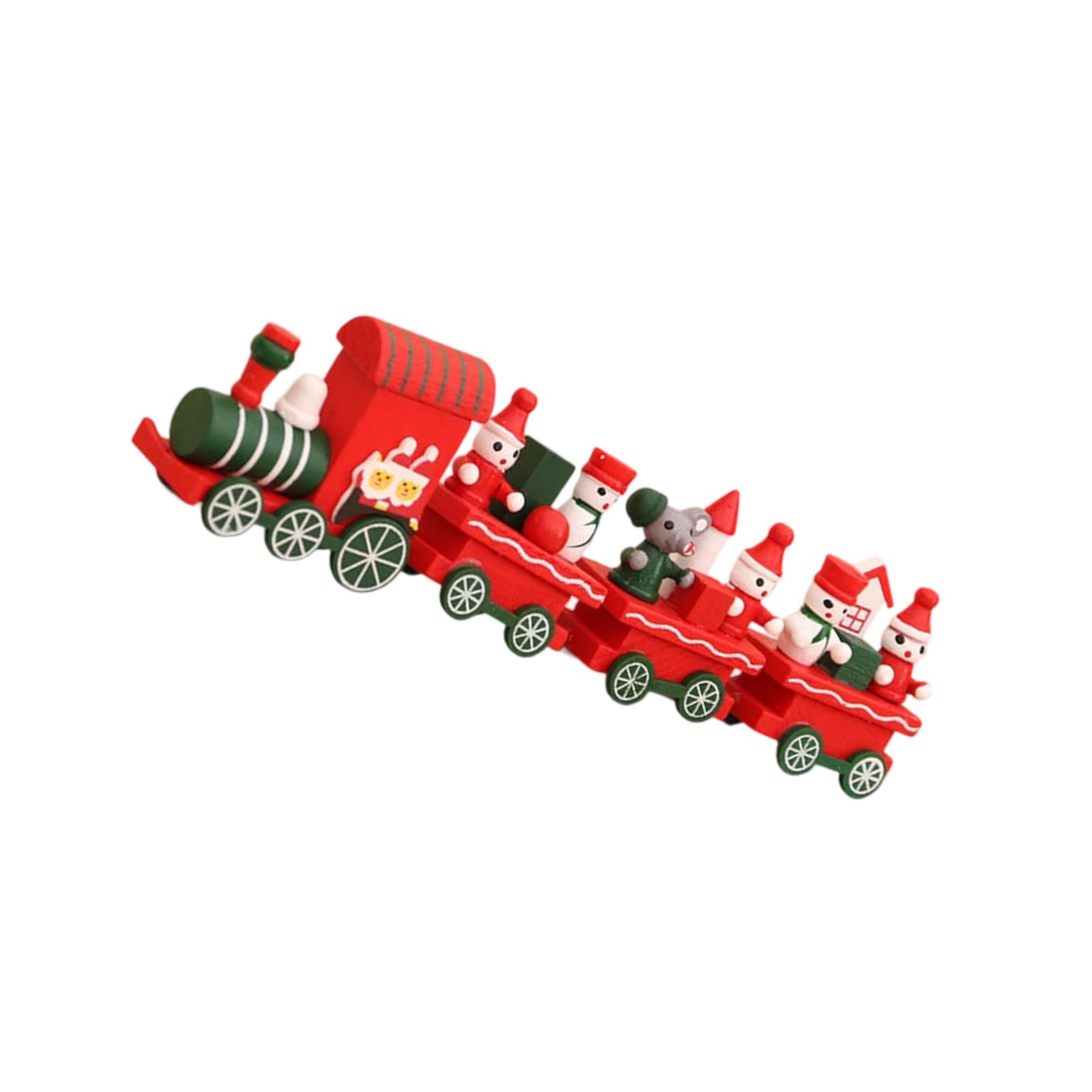 Obotsnoi H And Carved Wooden Oliday Train Display Toy Ornament For Seasonal Ome Decoration And Decorative Kids Room Accent Wooden Christmas Decoration Storage Friendly Design