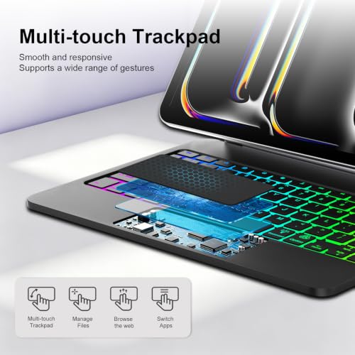 Image of FOGARI Keyboard Case for iPad Pro11 M4 2024 11 inch,Black