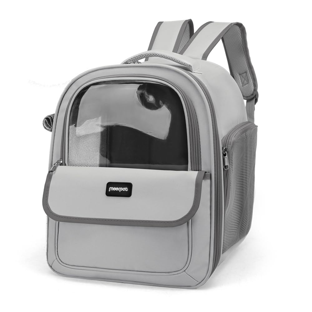 FUNAT Cat Backpack Carrier, Hiking Travel Carrier Bag for Small Animal, Cat Backpack Carrier, Airline Approved Cat Carrier with Rollable Cover for Nervous Cat