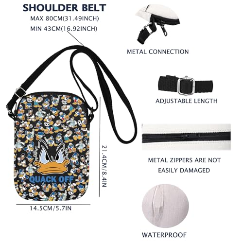 Image of VAMSII Funny Duck Crossbody Bag Duck Lover Gift