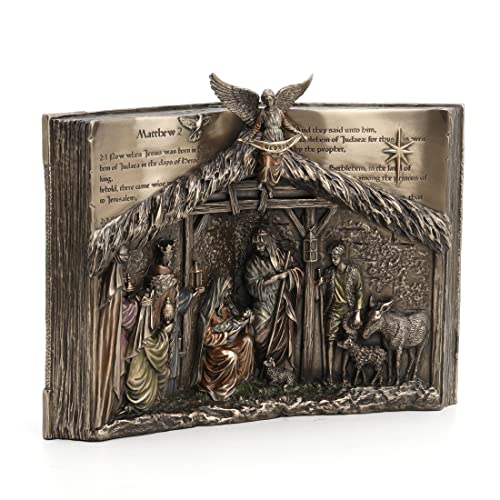 Escultura de Resina Nativity con Acabado Bronce 23 cm miniatura 3