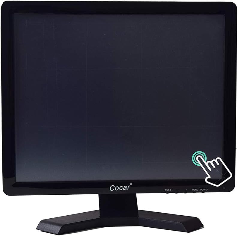 LCD Monitor Touchscreen, 12.1" Touchscreen Monitor POS System for Restaurant Bar Point of Sale Cashier Coffee Store PC Touchscreen Display VGA USB