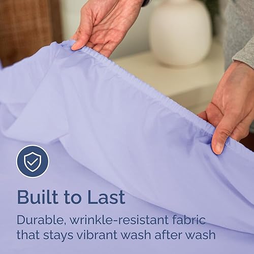 Miniatura 104 de King Fitted Bed Sheet - Bottom Single Fitted Sheet Only - Ultra-Soft Hotel Luxury Bedding w/ 8-16 Inch Deep Pockets - Breathable, Cooling & Wrinkle