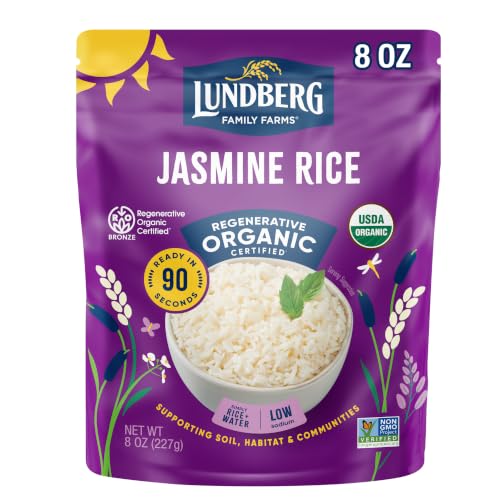 Image of Lundberg Organic Jasmine Rice, Long Grain White Rice, 8oz