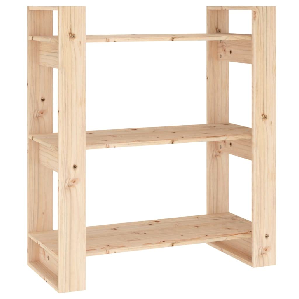 vidaXL Regał na książki/parawan 80x35x91 cm, lite drewno sosnowe