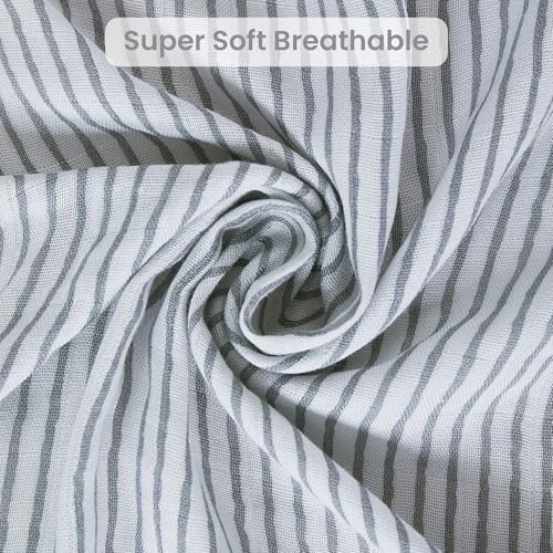 Image of Softan Swaddle Blankets for Baby Girls & Boys Gift, Large 47X47 inches Receiving Blankets for Newborn,4 Pack Gray Elephant