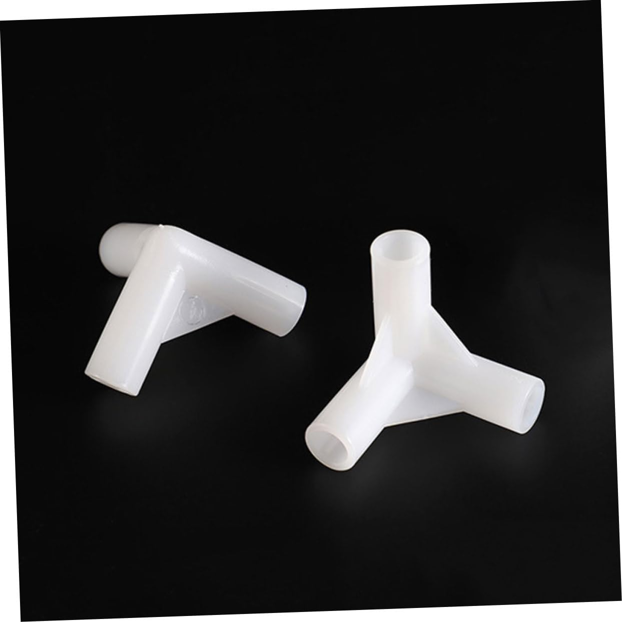 BESPORTBLE 150 Pièces Accessoires pour Tente Extérieure Raccords De Tuyauterie pour Raccords De en Plastique Garnitures De Poteau De Tente Raccords De Cadre D'auvent PP