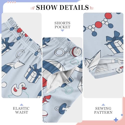 Toys Hand Drawn Pattern Boys Pants for Kids Jogger Pants with Pockets S-XL4