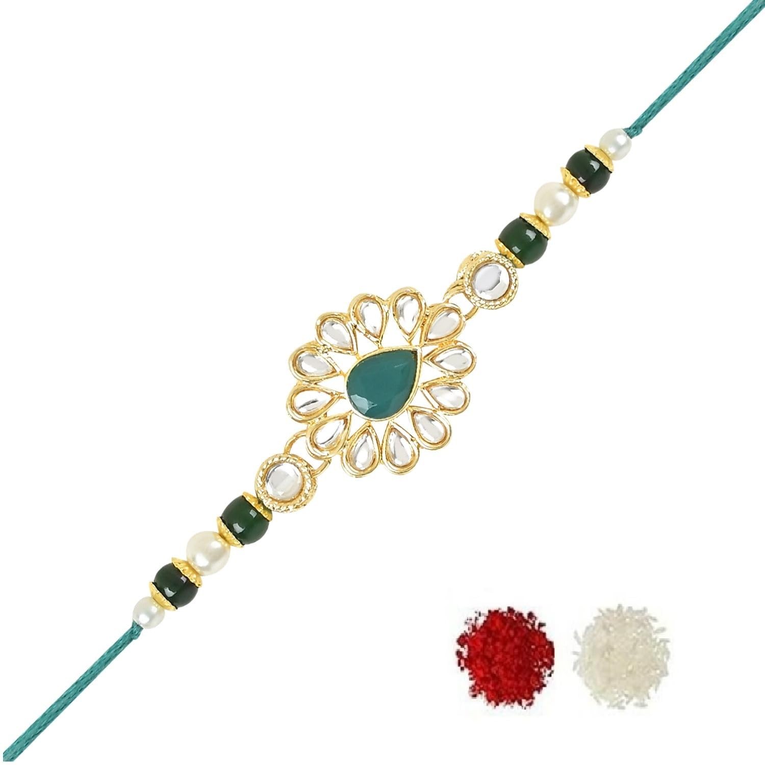 See full amazon price history chart for I Jewels Rakshabandhan Special Handcrafted Pearl & Kundan Bhaiya Rakhi With Roli Chawal for Brother/Bro/Men (R118G) I Jewels Rakshabandhan Special Handcrafted Pearl & Kundan Bhaiya Rakhi With Roli Chawal for Brother/Bro/Men (R118G) (B0CB4MXNGG) Amazon Price History, Amazon Price Tracker