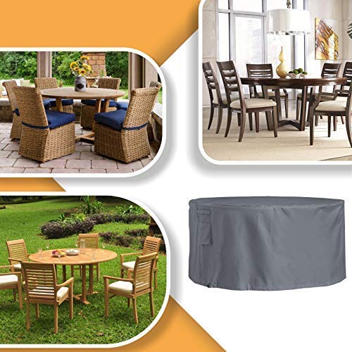 CozyHomy Round Patio Table & Chair Set Cover Durable and Water