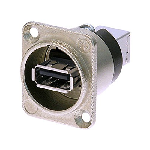 Neutrik NAUSB-W Reversibler USB-Adapter (Typ A und B), Nickel D-Gehäuse
