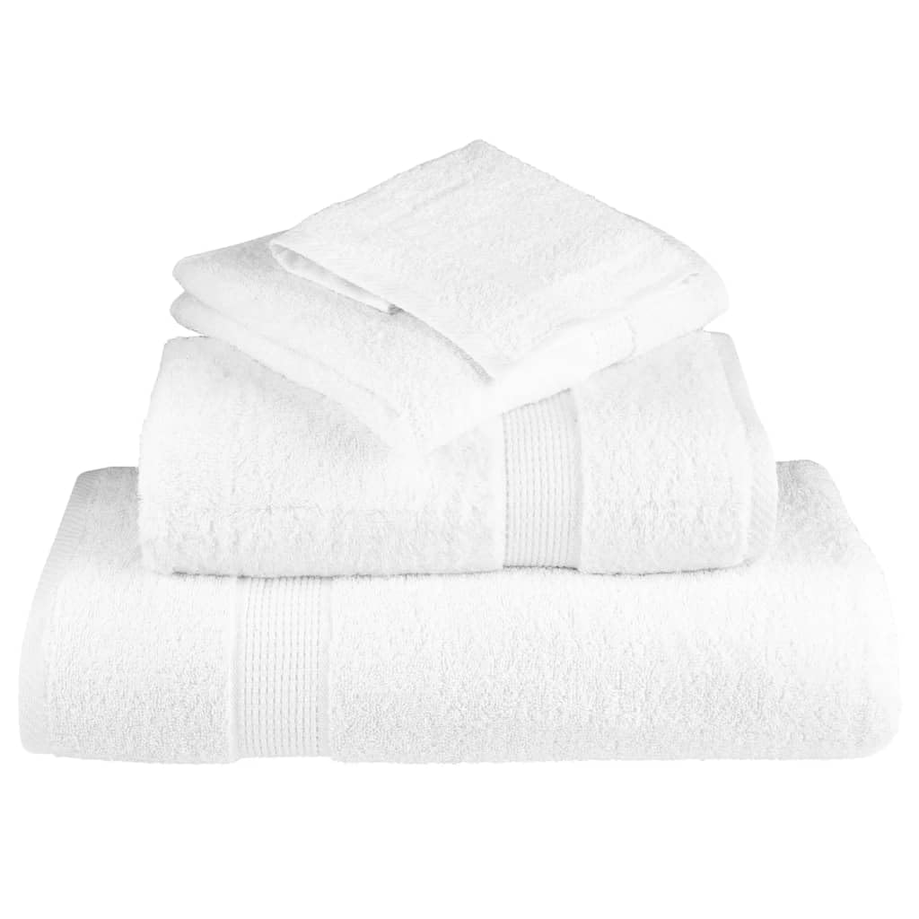 Homgoday Badetücher, 10 Stück, weiß, 100 x 200 cm, 600 g/m², 100 % Baumwolle, sehr saugfähig, für Badezimmer, Hotel und Spa, Fitnessstudio