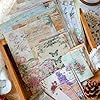 400PCS Vintage Scrapbook Paper Journaling Scrapbooking Supplies Kit Aesthetic Decorative Craft Paper Assorted for Bullet Junk Journals Card Making Craft DIY, Memory Post Office Series #3