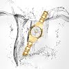 Weicam Women Luxury Round Dial Crystal Analog Quartz Wristwatches Bangle Bracelet