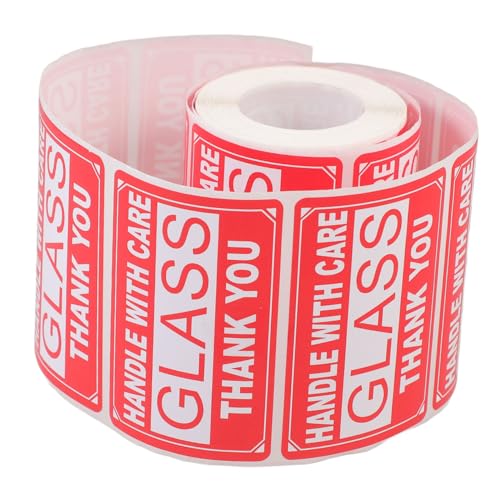 SEWACC 1Roll Self Adhesive Fragile Stickers for Shipping Labels Per Caution Packaging Stickers for Moving Shipping and Mailing Adhesive for Various Surfaces