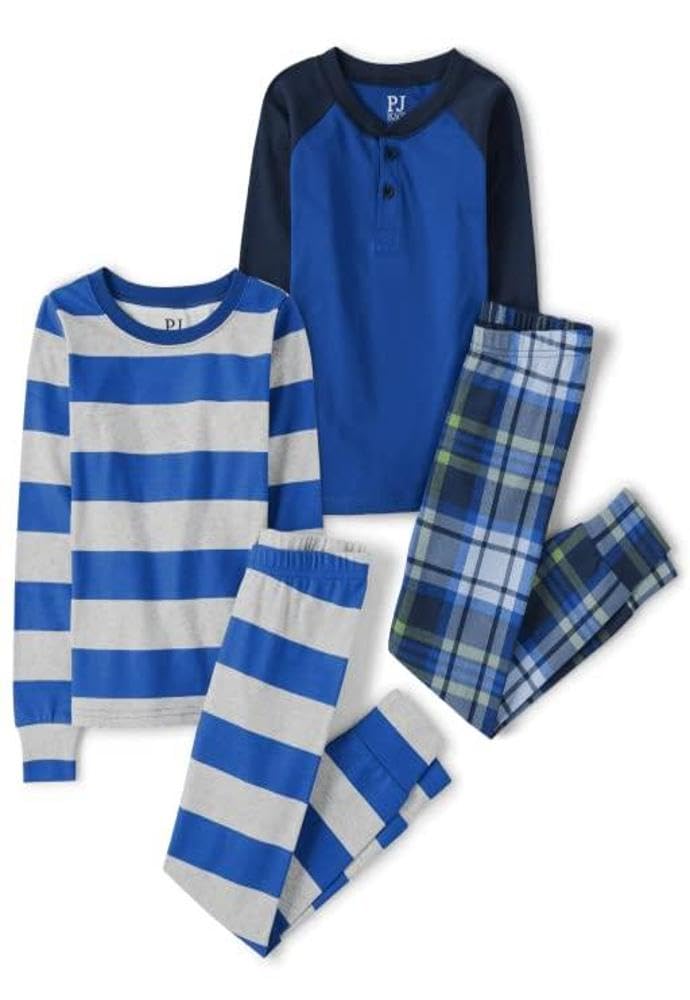 The Children's PlaceBoys' 100% Cotton Long Sleeve Top and Pants,2 Piece Pajama SetOEKO-TEX STANDARD 100