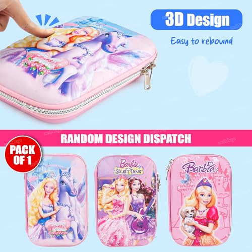 Image of Zest 4 Toyz Pencil Case for Kids Large Capacity Cartoon Themed Pencil Box Case for Girls & Boys-Baby Pink