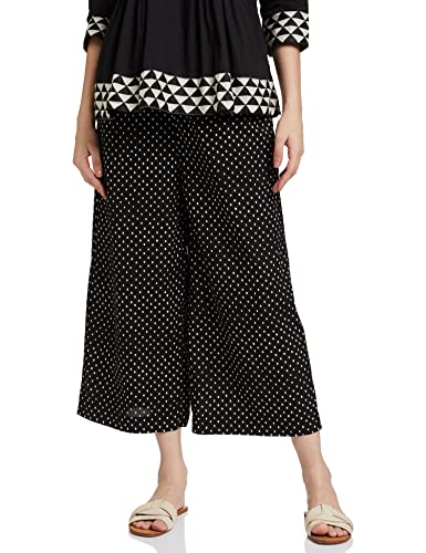Image of Amazon Brand - Myx Women Cotton Flared Palazzo (Available in Plus Sizes)