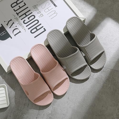 Shower Slippers for Women Men, Open-toe Quick Drying Non Slip Lightweight Slippers for Bathroom,House Slipper,Outdoor3