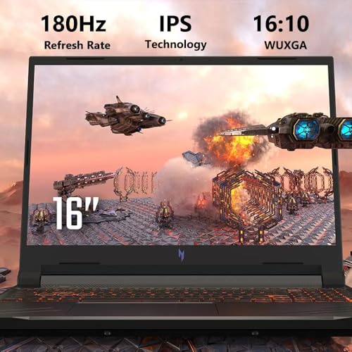 Image of acer Nitro V 16 AI Gaming Laptop | 16 inch WUXGA IPS 180Hz | AMD Hexa-Core Ryzen 5 240 | 16GB DDR5 1TB SSD | GeForce RTX 5050 8GB DLSS4 (Up to 440 AI Tops) | Backlit Keyboard Win11 Pro w /DLCA Accessory