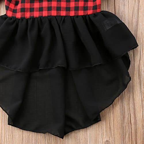 Crianças da Criança do Bebê Meninas Xadrez Vestido de Tutu Casual Chiffon Roupas de Verão Vestido de