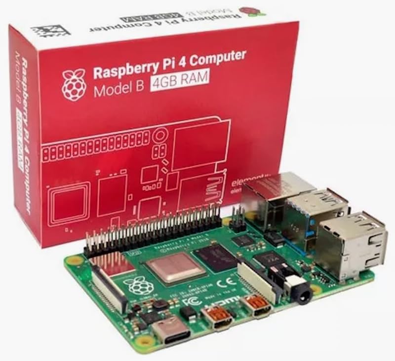 Raspberry Pi 4 Model B, Kit Completo com 4GB RAM, Fonte, Case