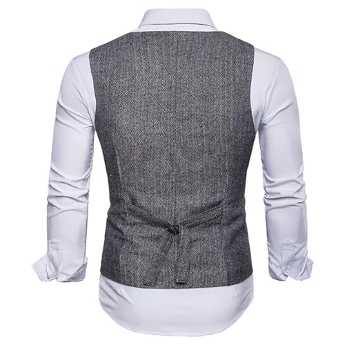 Men's Slim Fit Formal Suit Waistcoat – Fashion Sleeveless Dress Vest For Wedding & Business4
