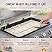 BBQ King Ceramic Grill Briquettes 15-Pack Grill Tiles for Gas BBQ Even Heat Distribution Reduces Flare-Ups Reusable Self-Cleaning Tiles 270 sq in Coverage Replacement for Lava Rocks