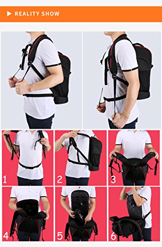 Mochila para Câmera DSLR ou Filmadora - Tigernu TX6006 - C28xP15xA45cm