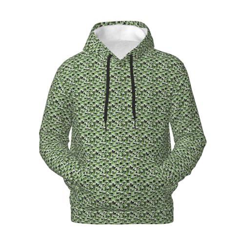 Sweat à capuche homme imprimé panda idéal pour l'automne