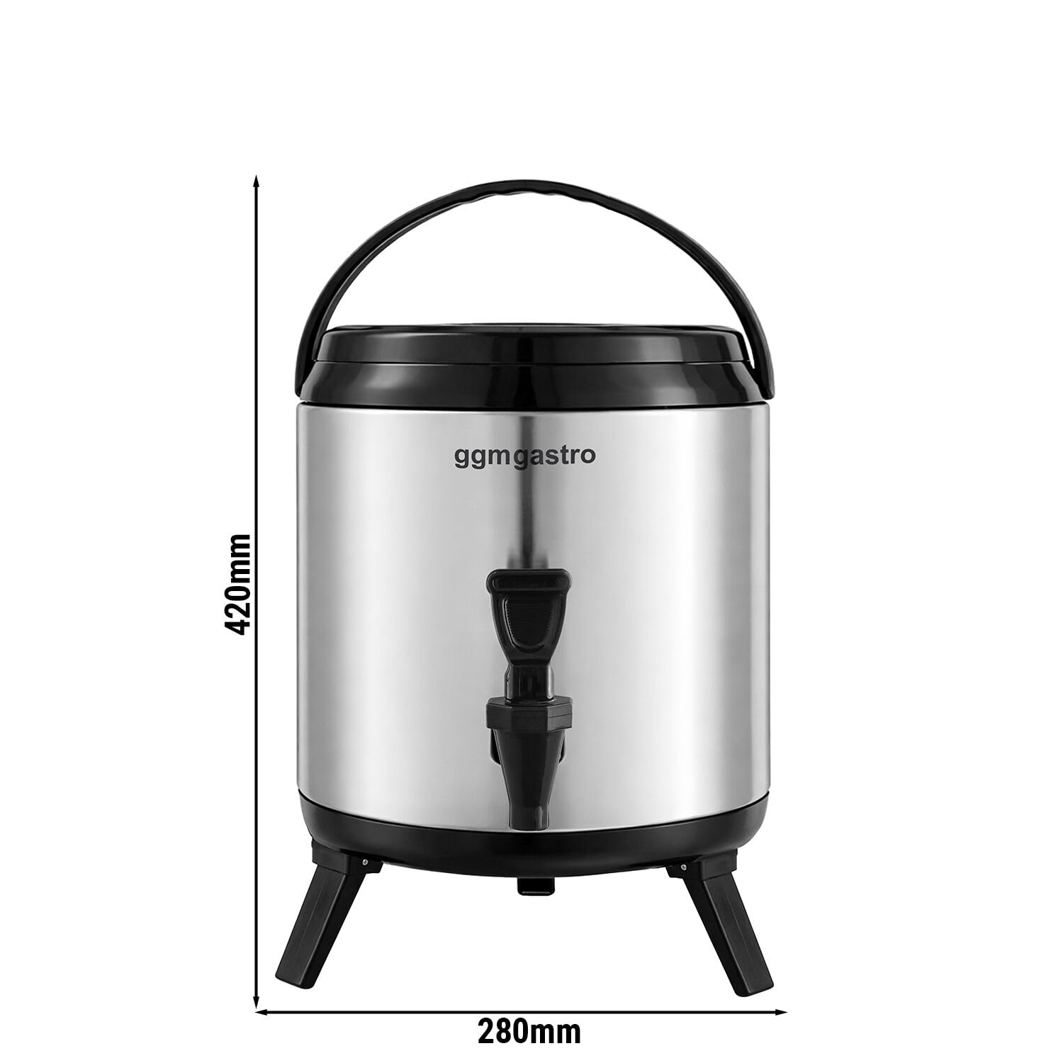 GGM Gastro | GSH14 | Getränkespender - 14 Liter - Isoliert - Edelstahl