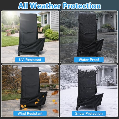 Image of Utheer Smoker Cover for Pit Boss 3 Series Vertical Smoker, 600D Waterproof