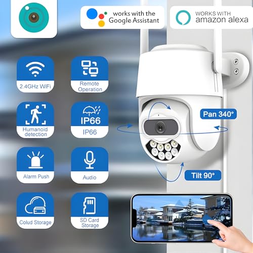 Image of TechEase CCTV Camera for Home Office (Single Lens A)