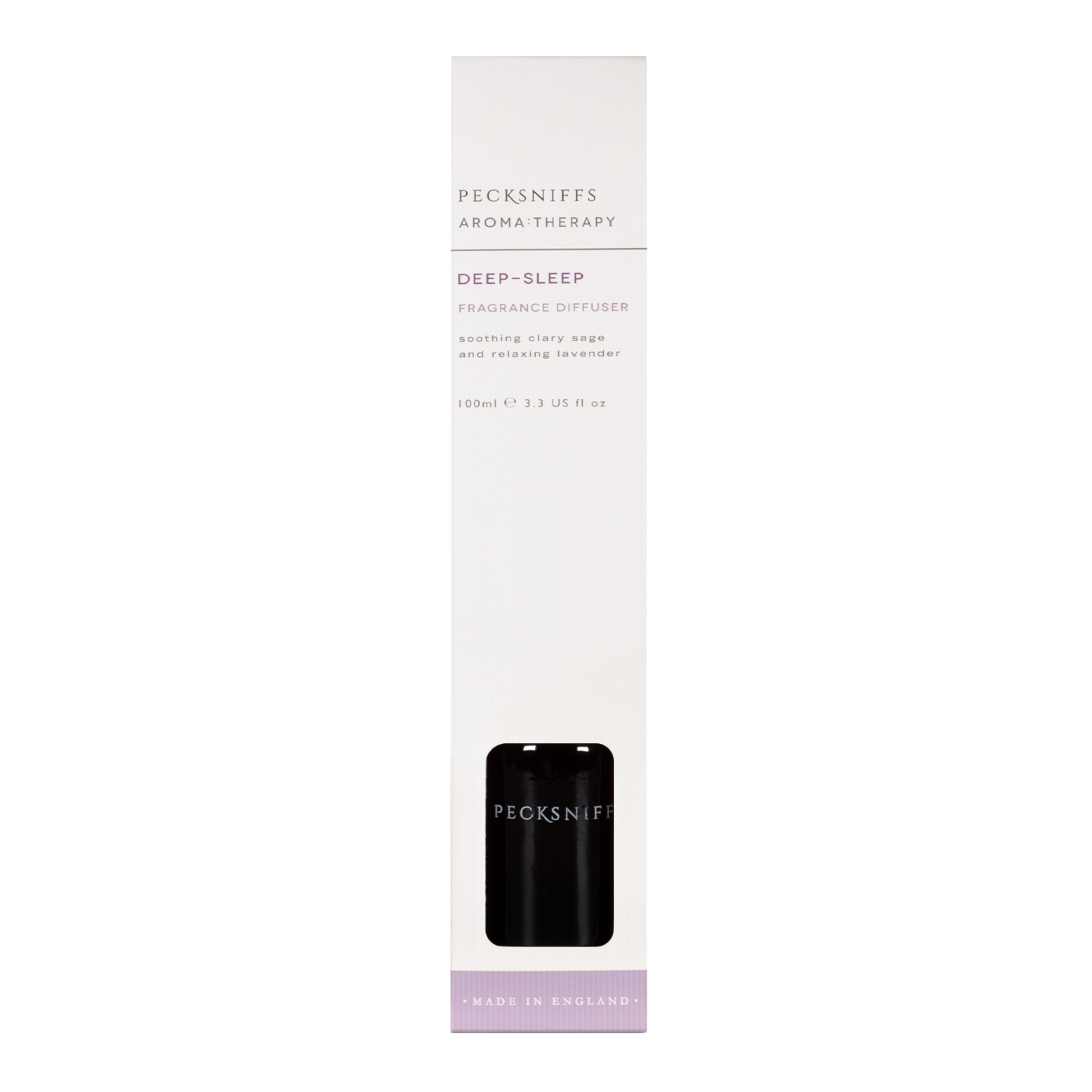 Pecksniff's Women's Lavender Pecksniff’s Reed Diffuser For Home, Aroma Therapy Deep Sleep With Fragrance, Luxury Room Freshener, Handcrafted In England, 100 Ml/3.38 Fl Oz