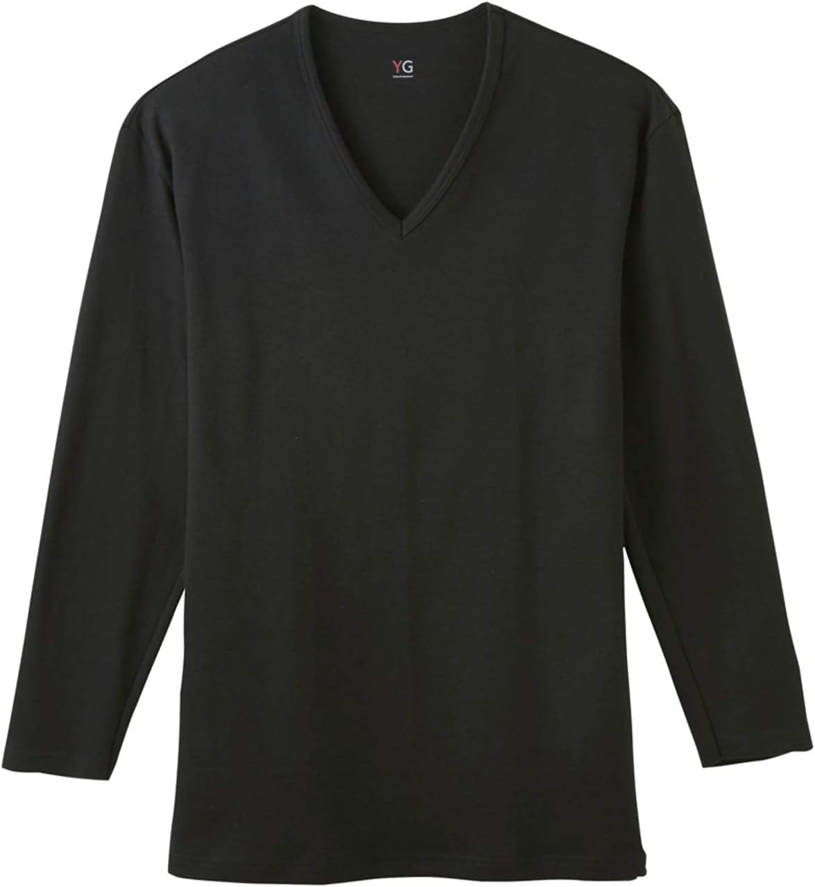 グンゼ　ホットマジック極　Vネックロングスリーブシャツ　ブラック　L ×2セット 極】Vネックロングスリーブシャツ MH0809 :メンズ トップス