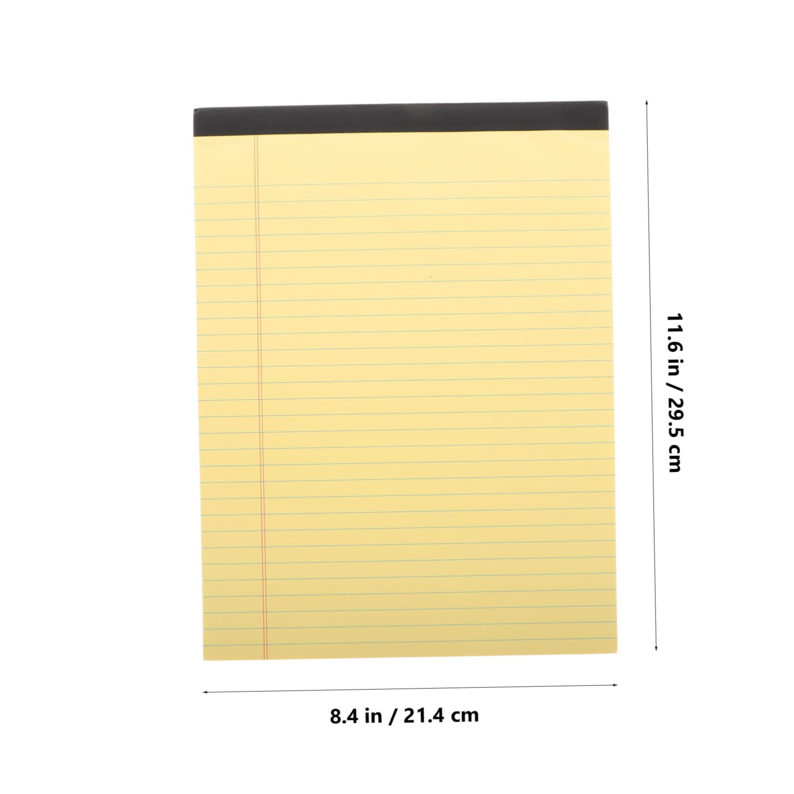 Quaderno a Righe A4 Giallo 6 Pezzi Blocchi Legali Strappabili per Appunti Scuola Lavoro con Suddivisione Sezioni Organizzazione Forniture per Insegnanti