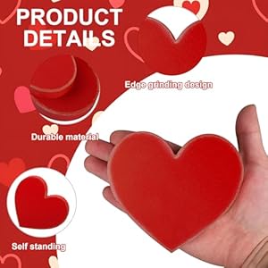 6 Pcs Valentine's Day Heart Wood Sign Rustic Valentine Tiered Tray Decor Red Pink White Wooden Heart Tabletop Block Farmhouse Heart Table Centerpiece for Wedding Home Shelf Party Decorations 6 Pcs Valentines Day Heart Wood Sign Rustic Valentine Tiered Tray Decor Red Pink White Wooden Heart Tabletop Block Farmhouse Heart Table Centerpiece for Wedding Home Shelf Party Decorations