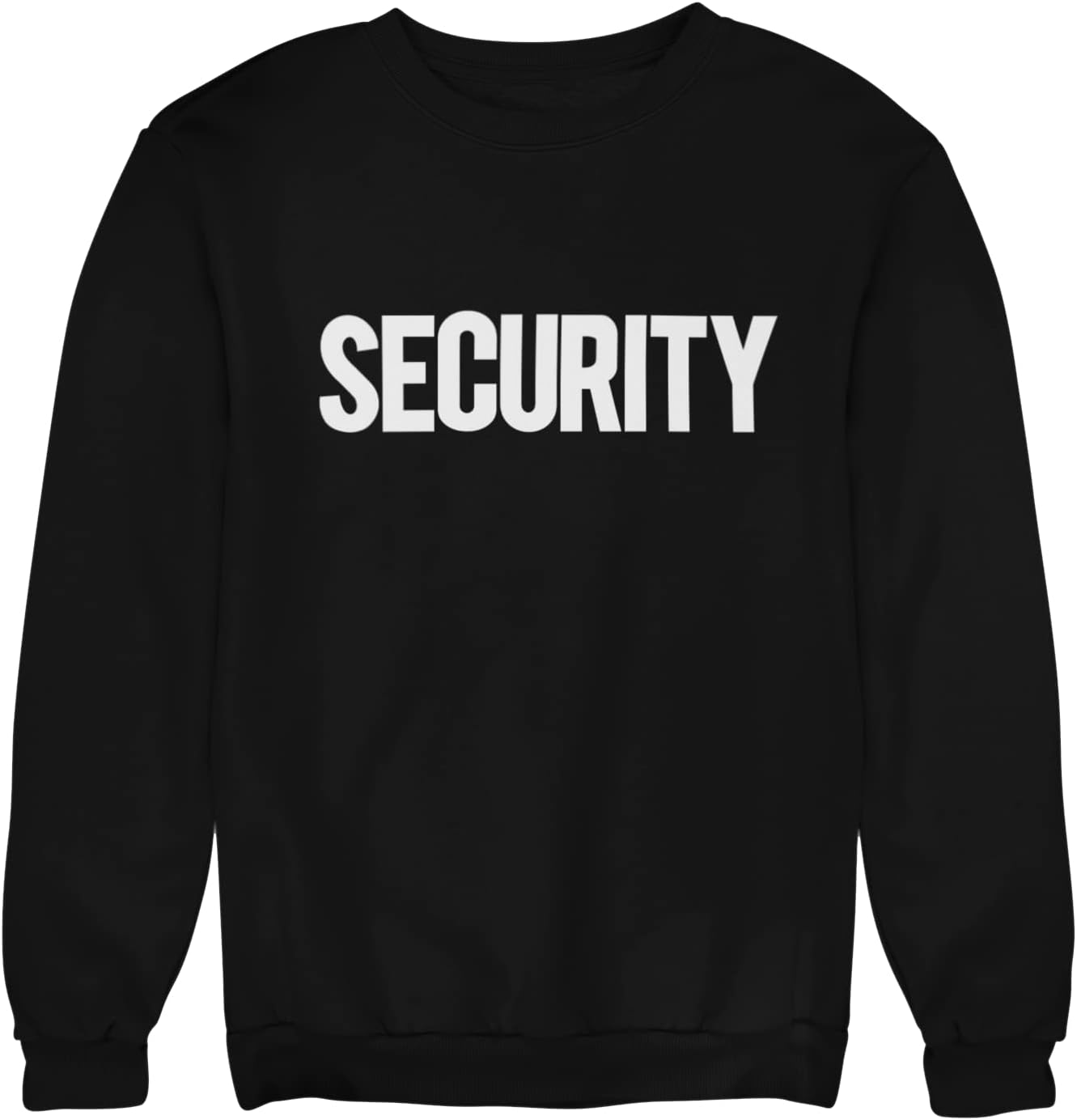 NYC FACTORY Security Sweatshirt Front Back Print Mens Staff Event Uniform Bouncer Screen Printed