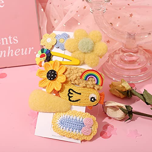 8pc Alligator Hair Clip Set for Toddlers, Cute Accessories