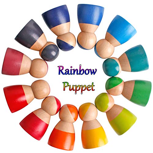 Muñecos de madera Rainbow Friends para niños miniatura 4