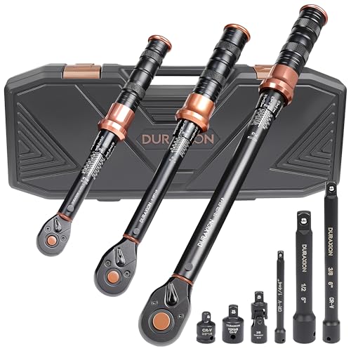 Image of Torque Wrench Set 1 /4 3 /8 1 /2-Inch Drive 20-240in.lb 5-50&10-170ft.lb