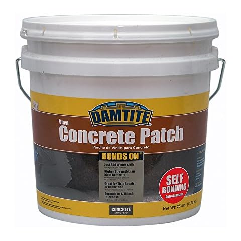 Damtite 04025 Gray Bonds-On Vinyl Concrete Patch, 25 lb. Pail Cover