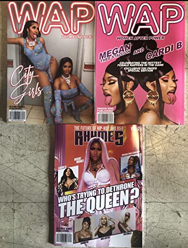 Inmate Magazine Special [Woman After Power WAP Magazine #2 CIty Girls Cover, WAP #1 Megan the Stallion & Cardi B Cover, Rhymes Magazine Vol 2. Nikki Minaj Cover]