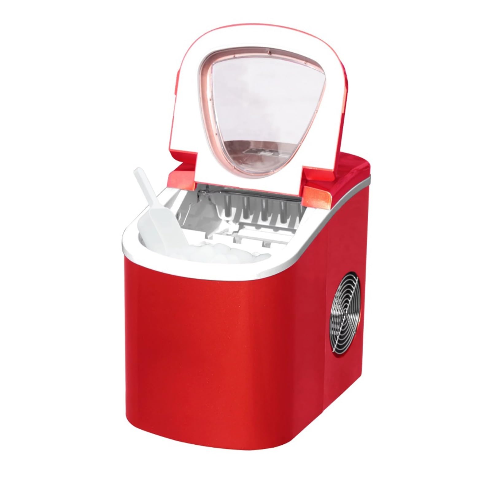 Amazon.co.jp: 製氷機 レトロ製氷機 EFIC113 RED アイスキューブ
