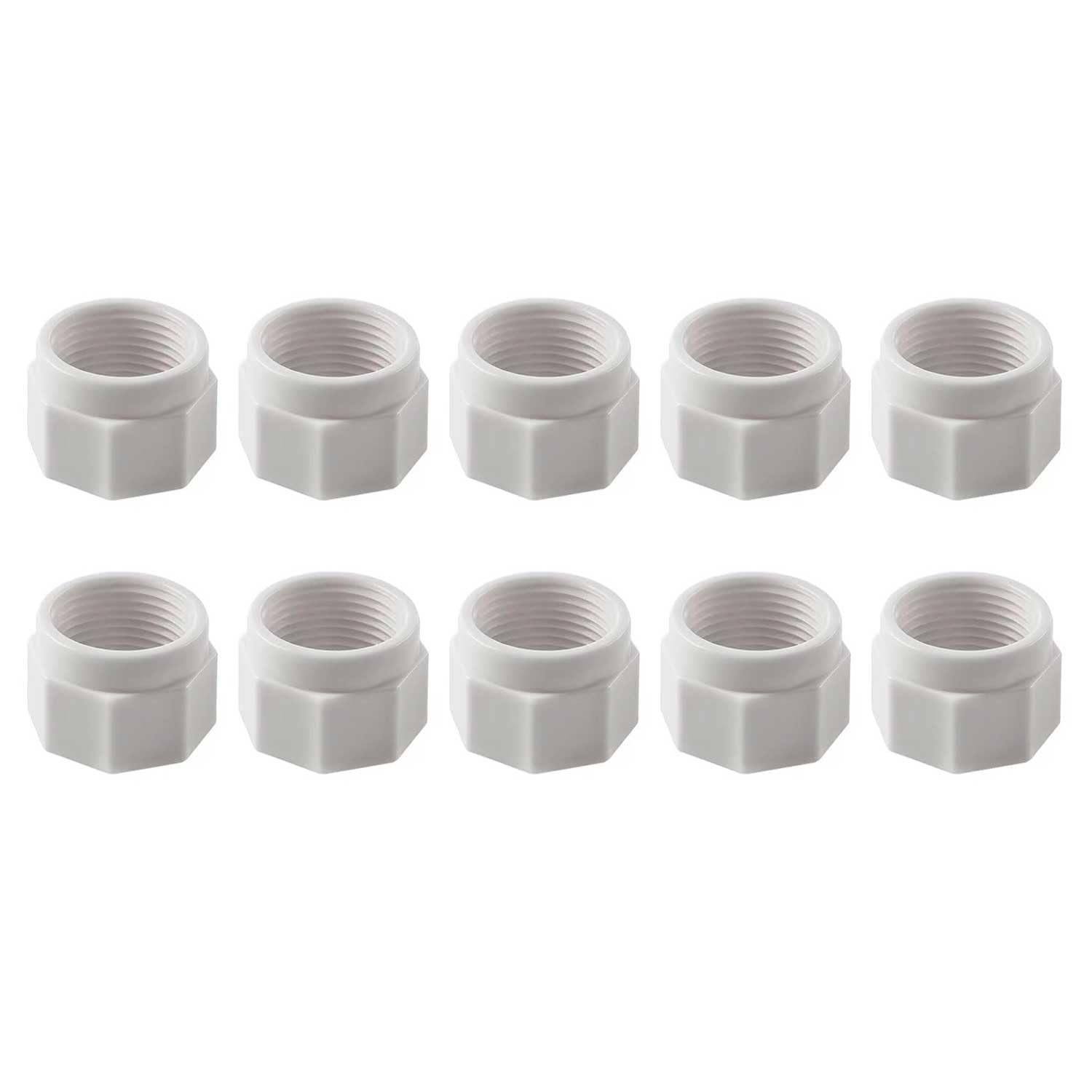 SagaSave 10Pcs Pool Cleaner Feed Hose Nut D15 D-15 Replacement Compatible with Zodiac Polaris 180, 280, 380, 480 PRO, 3900 Sport