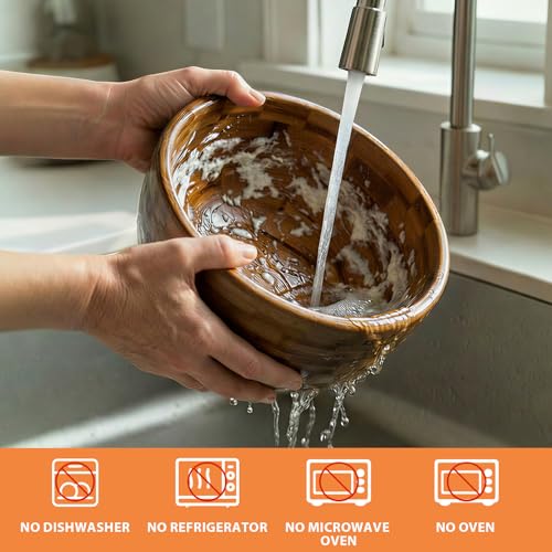 Tazón de Madera Acacia 5 Qt Compatible con KitchenAid miniatura 6