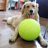 Alxcio Giant Hundespielzeug Bälle Robust Pet Tennis Ball für Kleine HundeTennisball für Haustiere Große Junge Hunde Bester Trainer 9.5 Inch