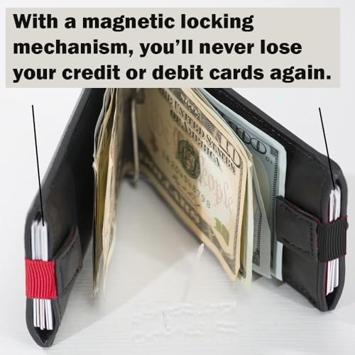 Moon Glory RFID Blocking Credit Card and Money Clip Leather Front Pocket Wallets4