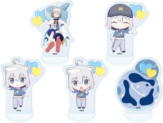 ChumuNote 01 Acrylic Petite Stand, Complete Set, Box of 5