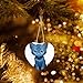 Christmas tree Ceramic hanging Love Pendant YYHWHJDE Smurf Kitten Prints Designed specifically for holiday 3.12x3.12in